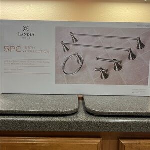 Satin Nickel Bath Accessory Set